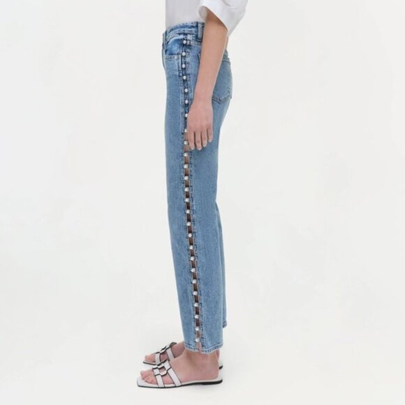 NWT Simkhai Pearl Jeans - Size 28 - Picture 2 of 3